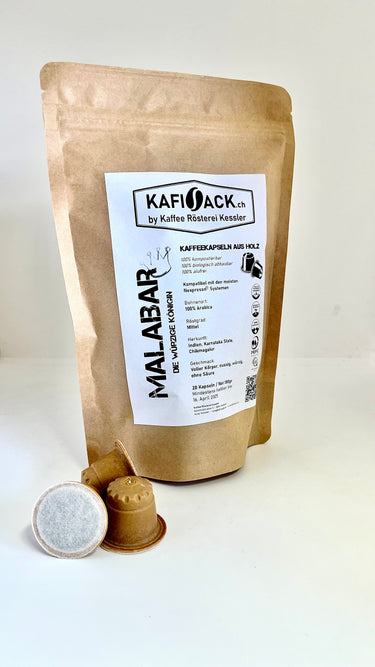Kafisack - Kaffeerösterei Kessler - MALABAR - Holzkapseln